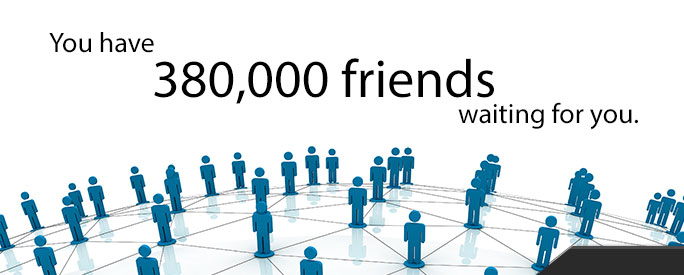 moaa connect 380,000 friends