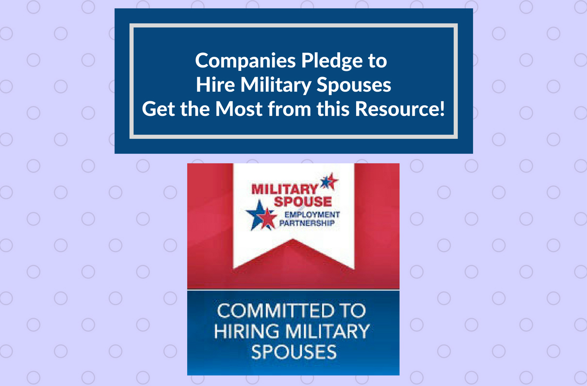Companies Pledge to Hire Military Spouses