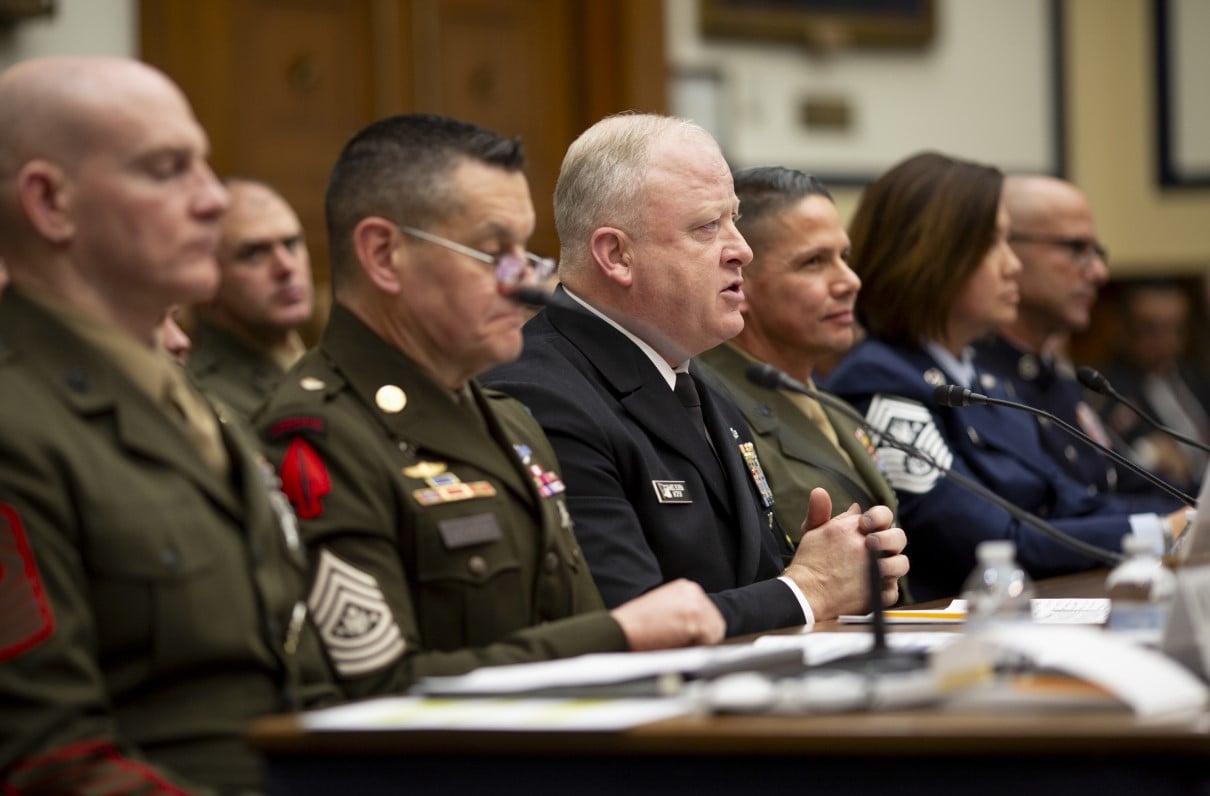 Senior Enlisted Leaders Sound Alarms at House Quality of Life Hearing