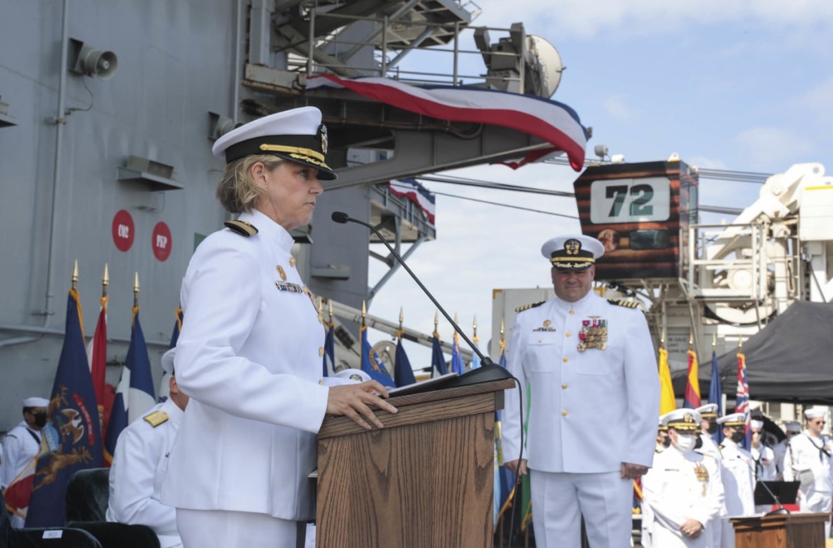 Navy Captain Makes History as First Woman to Command an Aircraft Carrier