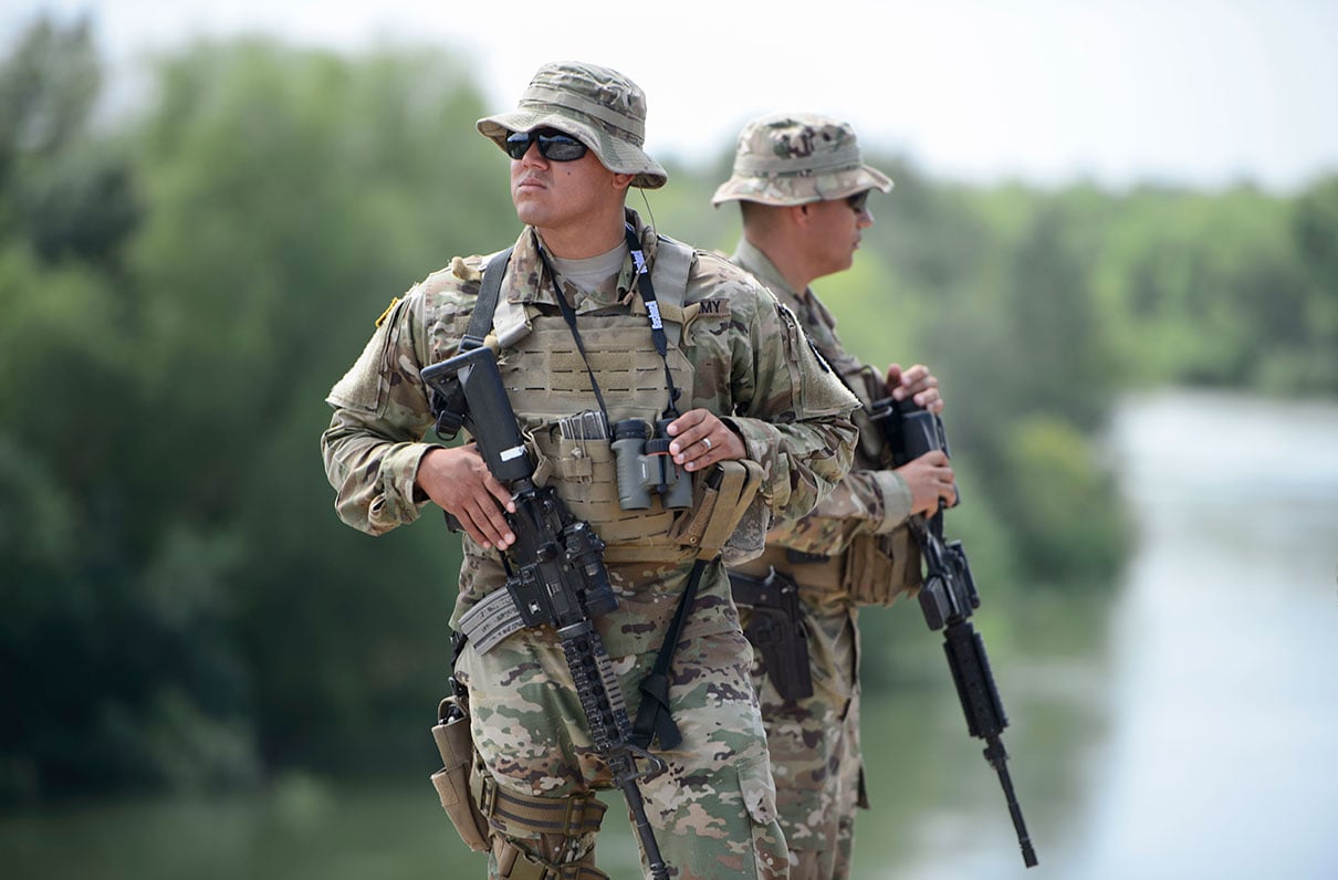 Boots at the Border - National Guard Impressing Customs and Border Patrol