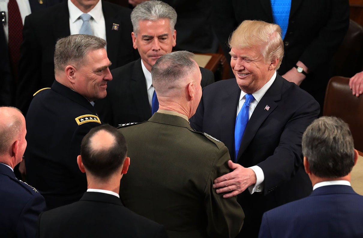 10 Military Mentions from Trump’s First State of the Union Address