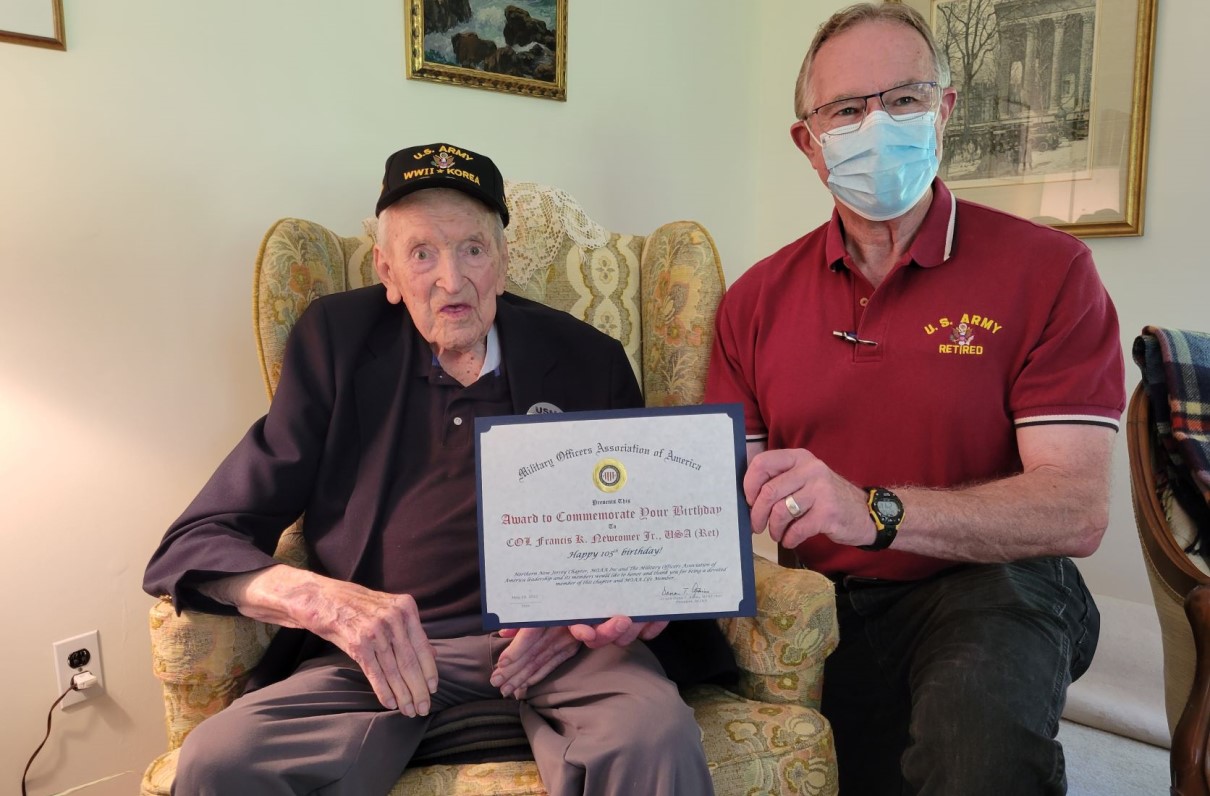 MOAA Life Member Celebrates 105th Birthday