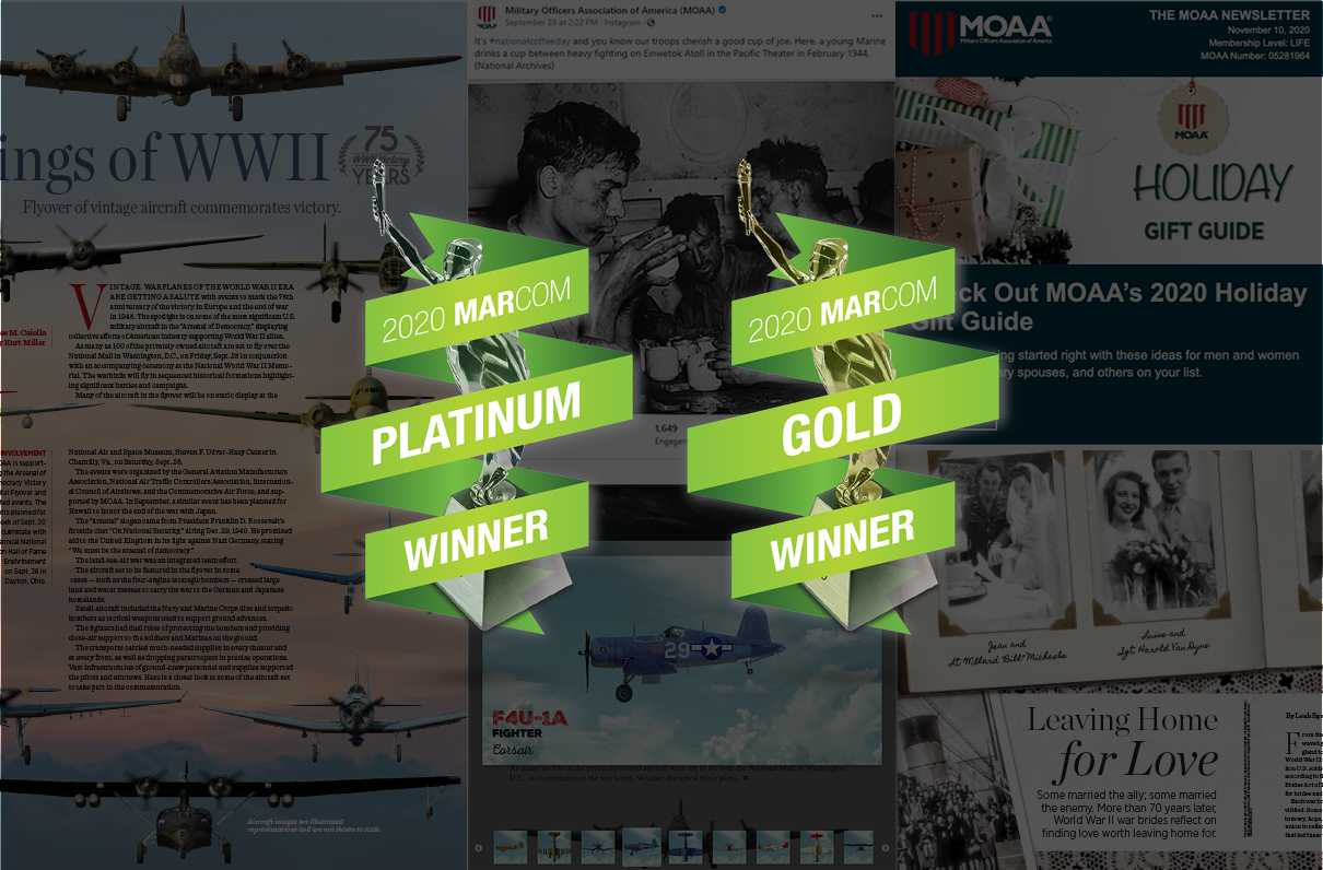 MOAA Wins International Honors for Magazine and Digital Communications